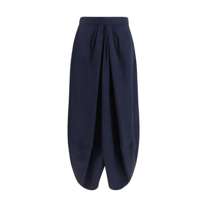 Giorgio Armani Blue Silk Long Skirt