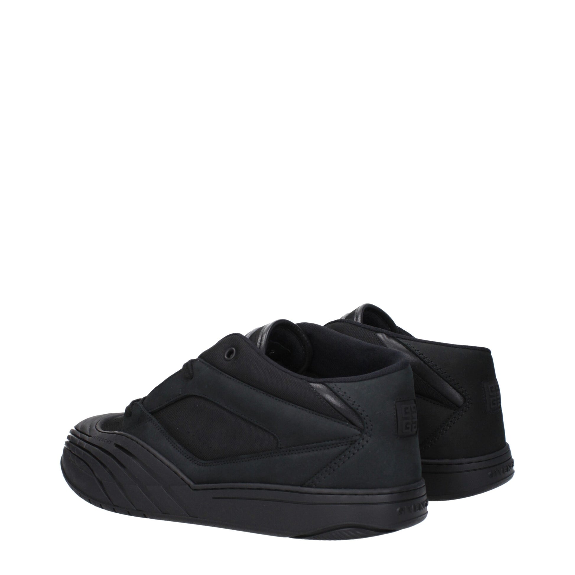 Givenchy Black Fabric Low Top Sneakers