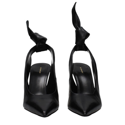 Givenchy Black Leather High Heel Pumps