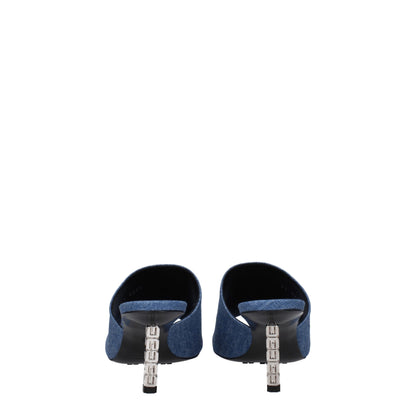 Givenchy Blue Fabric Platforms