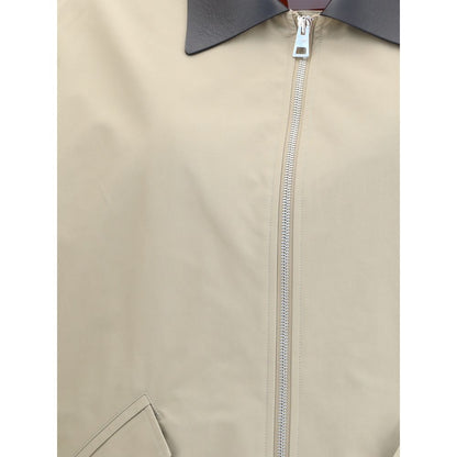 Givenchy Cotton Harrington Jacket with leather details