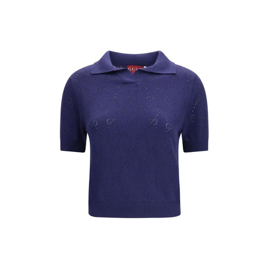 Gucci Blue Silk Top