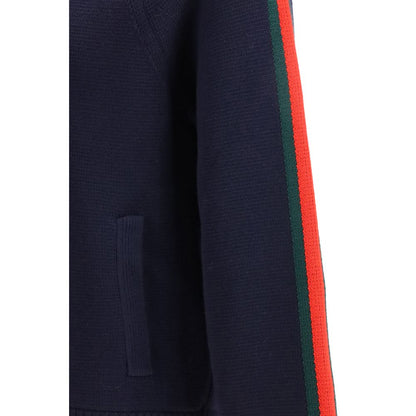 Gucci Blue Wool Full-Length Jacket
