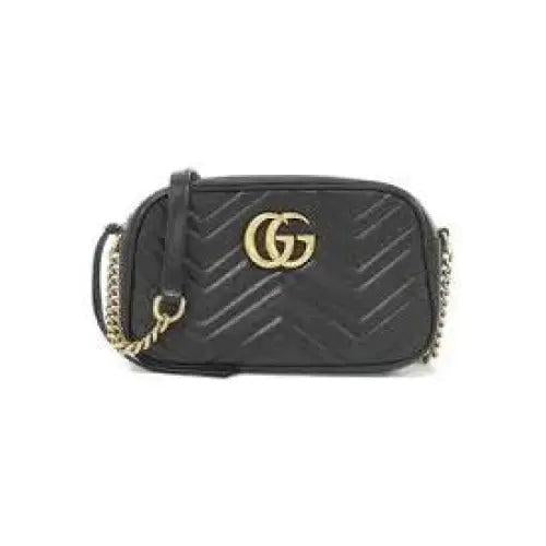 Gucci sort læder crossbody taske til dame