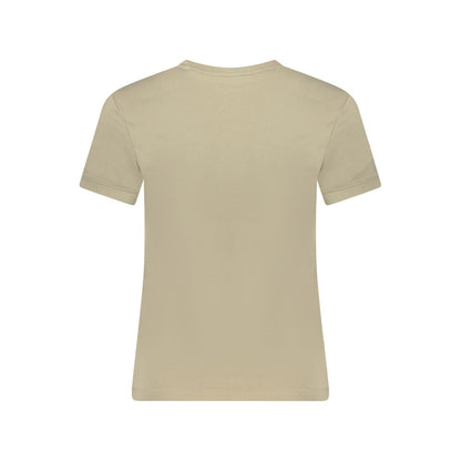 Guess Jeans Beige Cotton Tops & T-Shirt