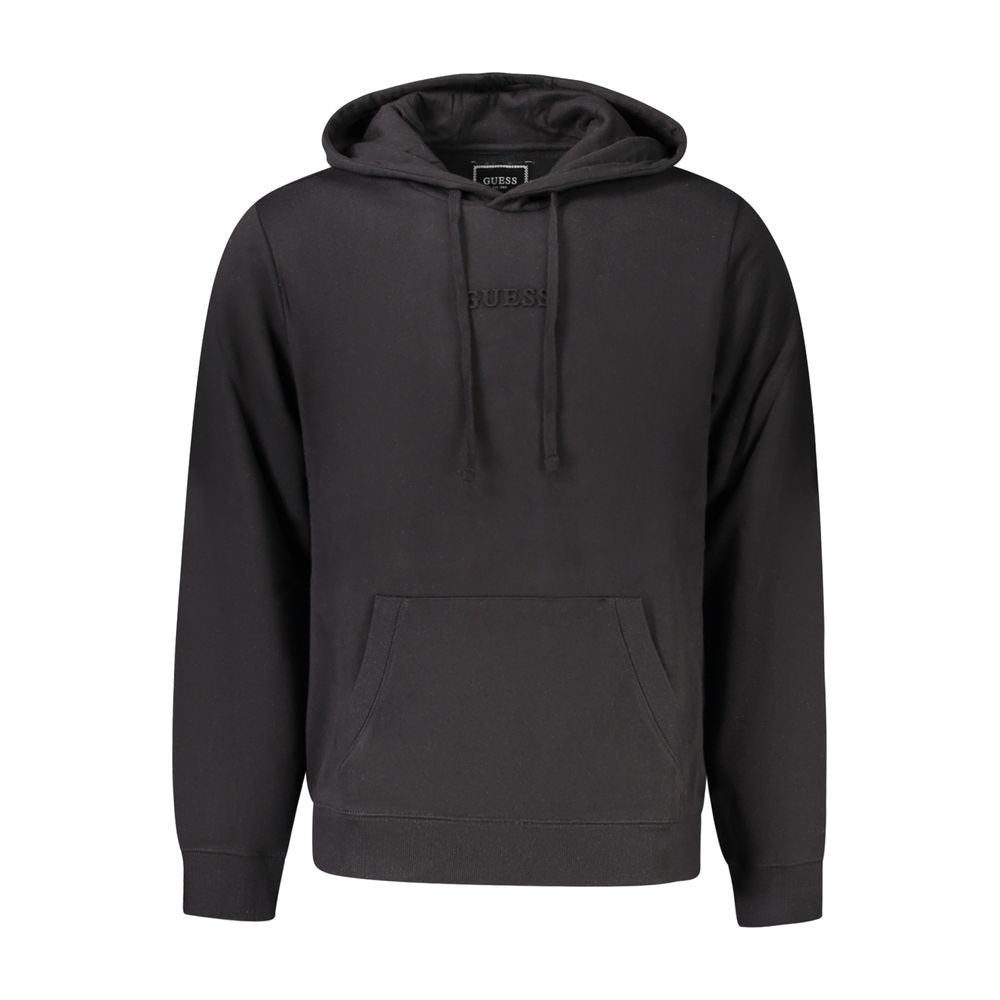 Guess Jeans Black Organic Cotton Men's Hoodie