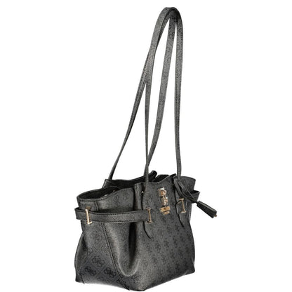 Guess Jeans Black Polyurethane Women's Handbag