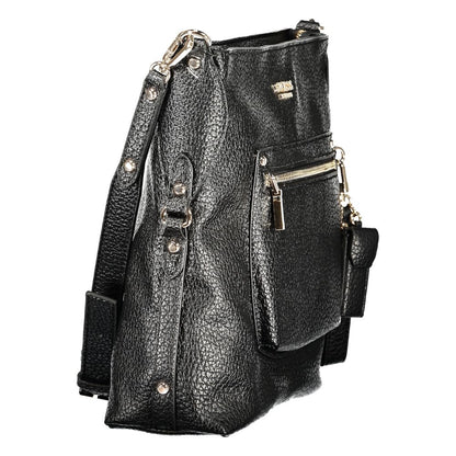 Guess Jeans Black Polyurethane Women's Handbag