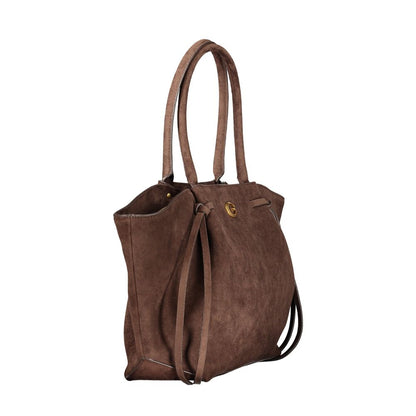 Guess Jeans Brown Polyester Handbag
