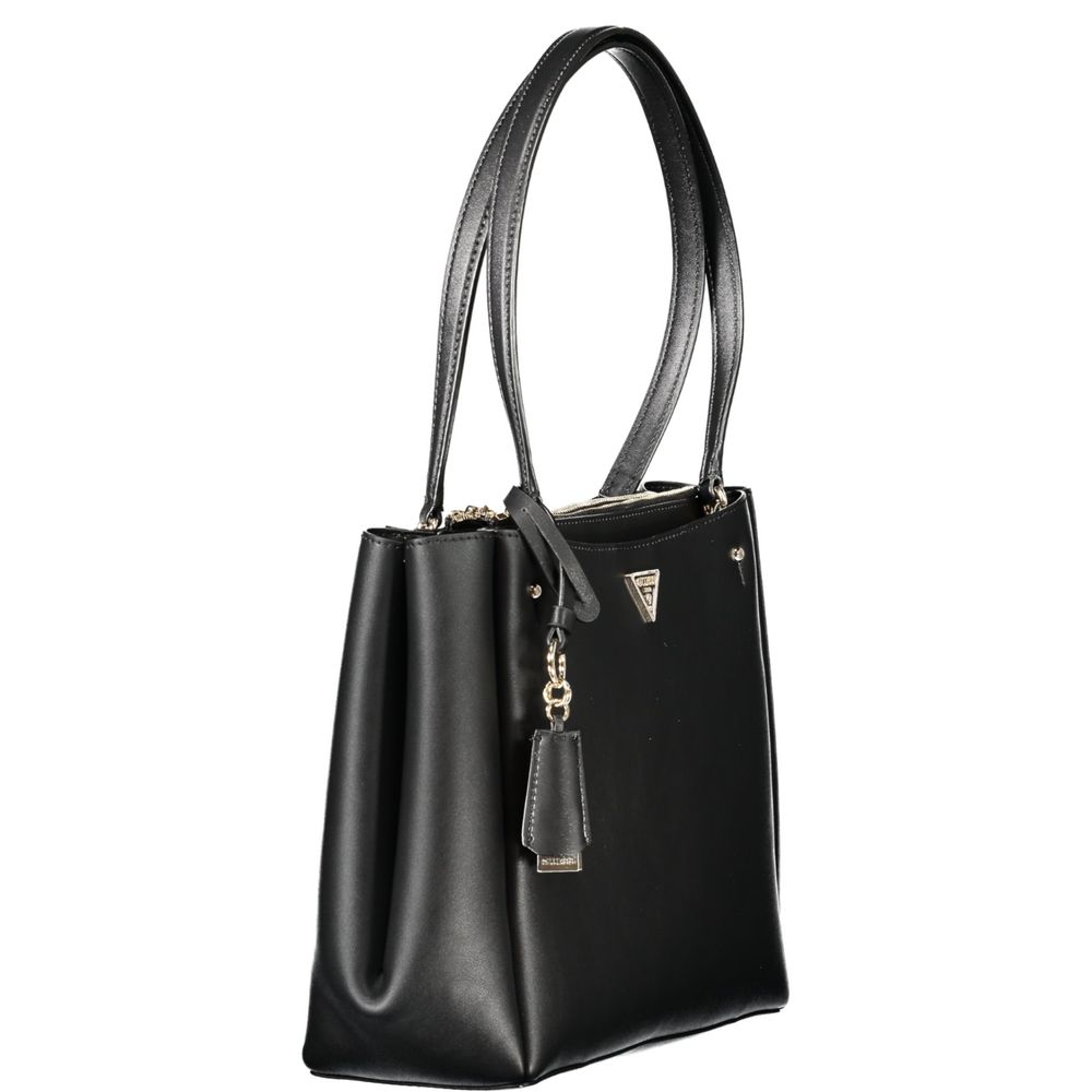 Guess Jeans Nero Poliuretano Women Handbag