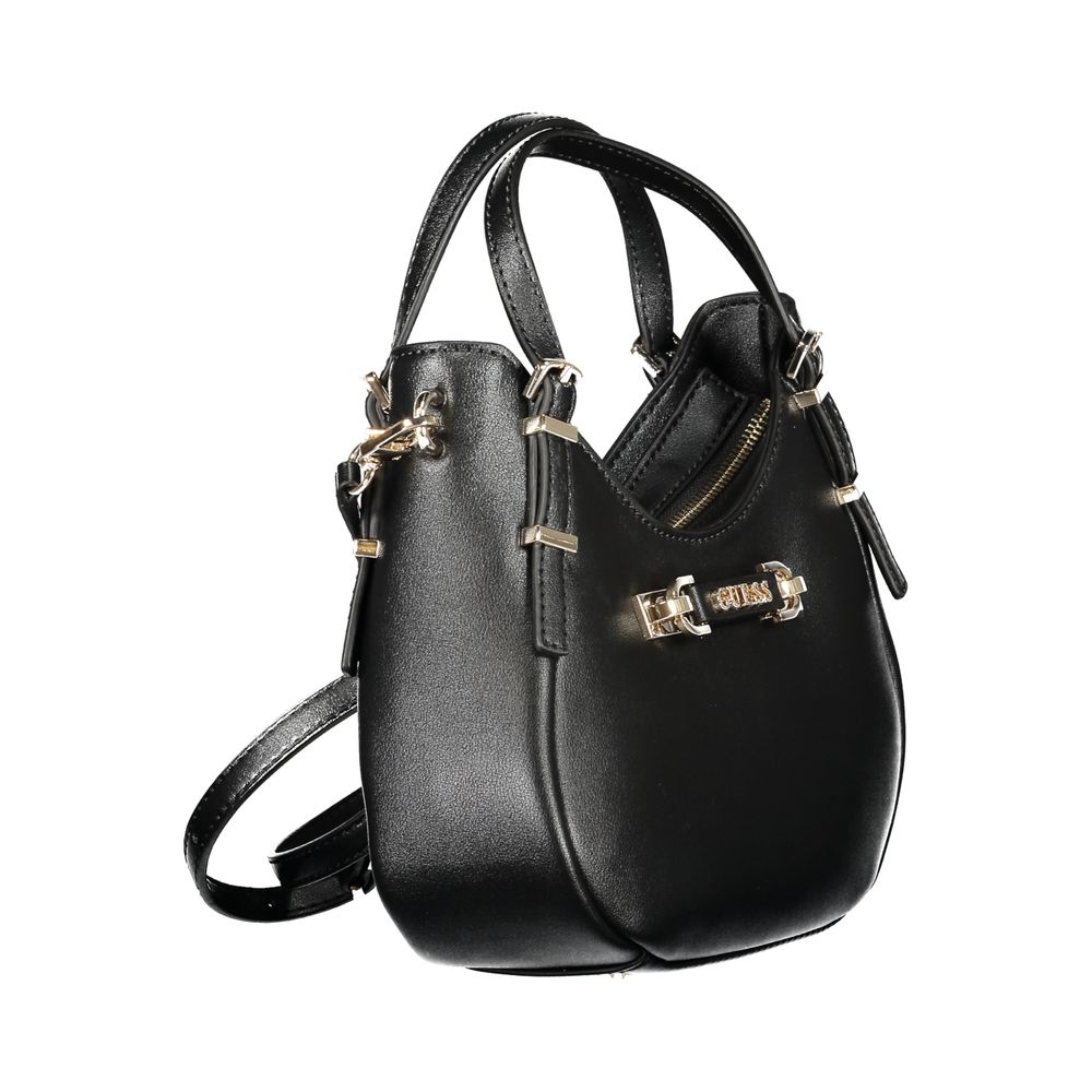 Guess Jeans Nero Poliuretano Women Handbag