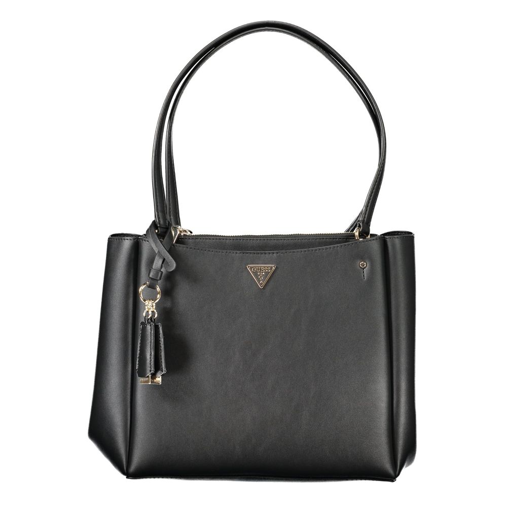 Guess Jeans Nero Poliuretano Women Handbag
