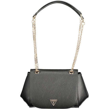 Guess Jeans Nero Poliuretano Women Handbag