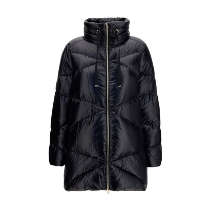 Herno Black Goose Down Full-Length Jacket