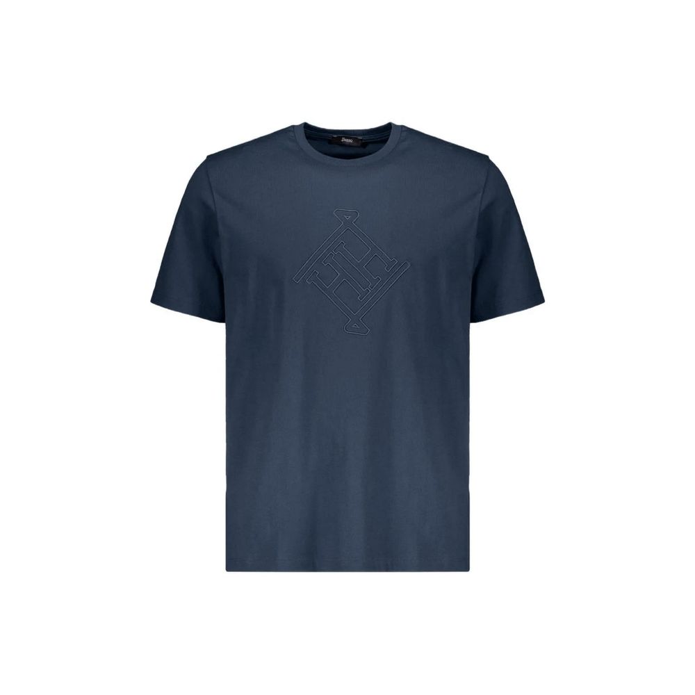 Herno Blue Cotton T-Shirt