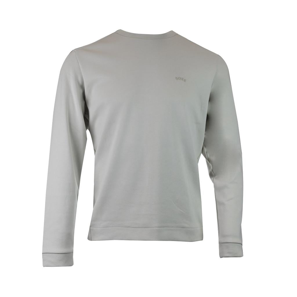 Hugo Boss Beige Cotton Round Neck Sweatshirt