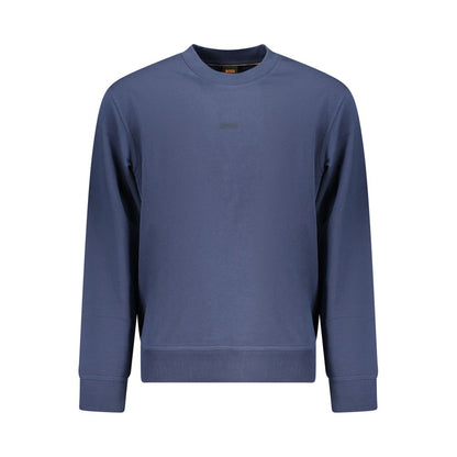 Hugo Boss Blue Cotton Men's Sweatshirt