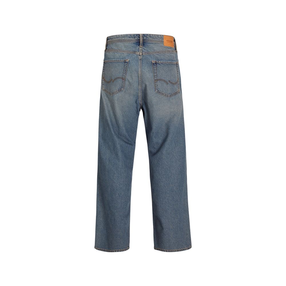 Jack Jones Blue Cotton Relaxed Fit Jean
