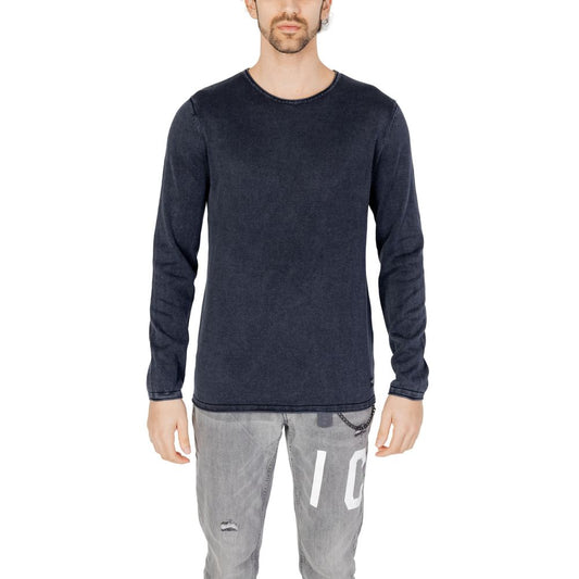 Jack Jones Blue Cotton Sweatshirt