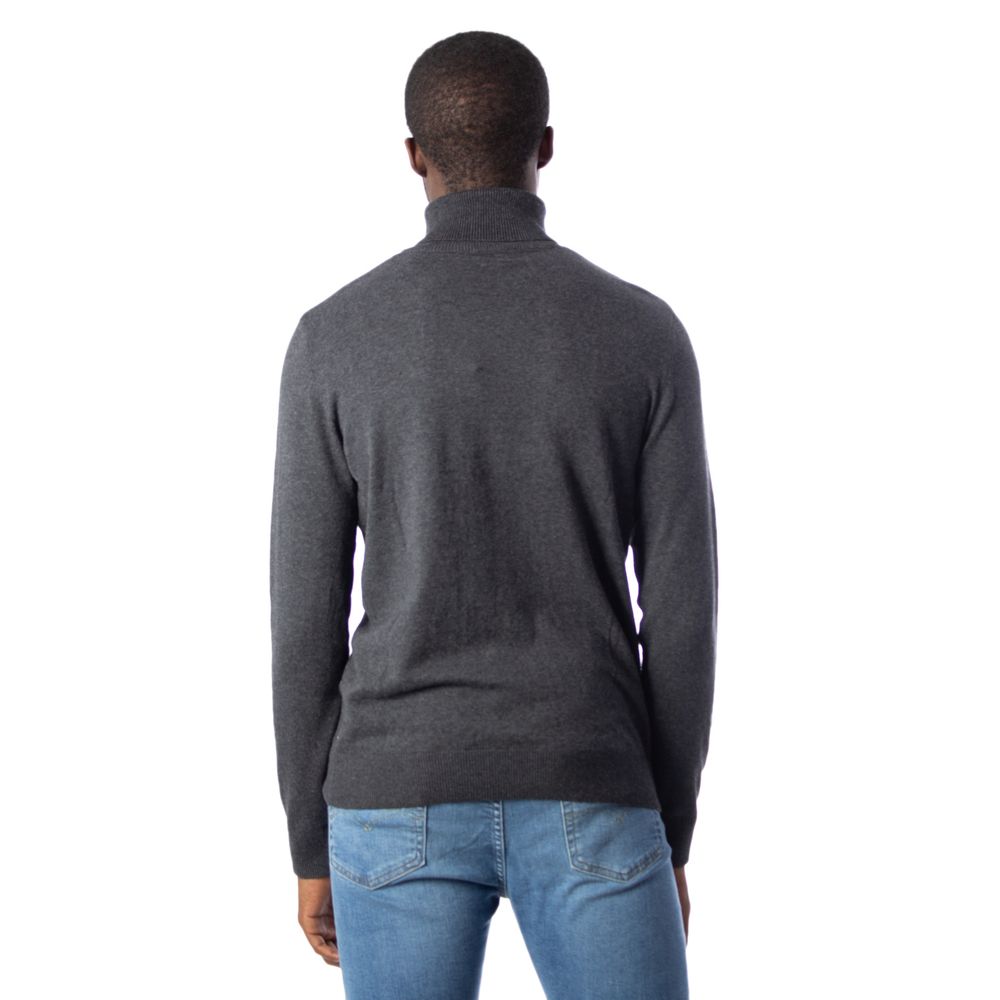 Jack Jones Gray Cotton Turtleneck