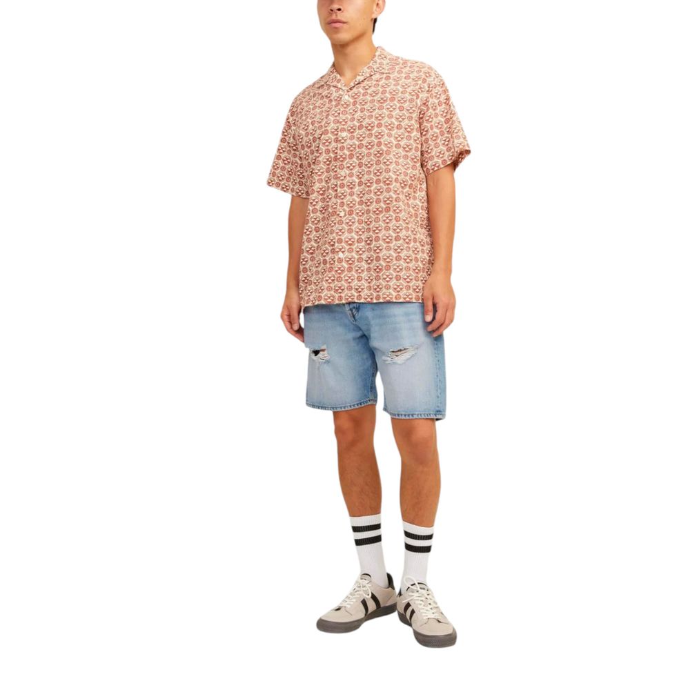 Jack Jones Light Blue Cotton Bermuda