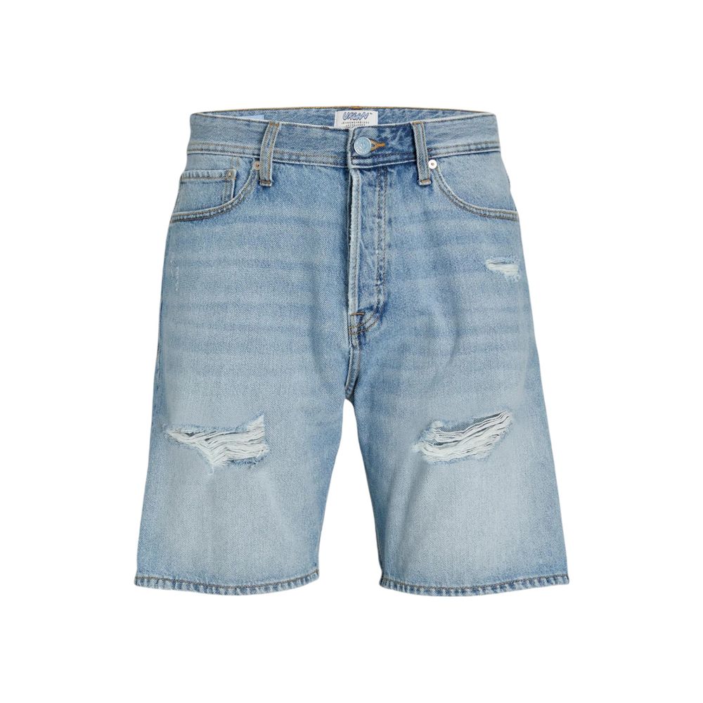 Jack Jones Light Blue Cotton Bermuda Shorts