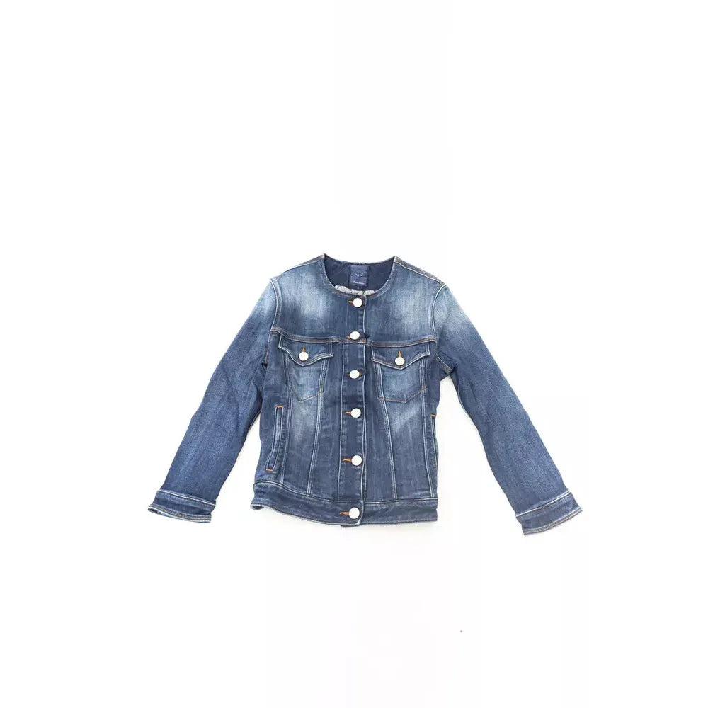 Jacob Cohen Blue Cotton Women Jacket