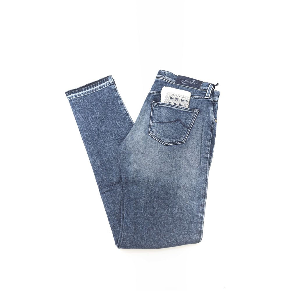 Jacob Cohen Blue Cotton Women Jeans