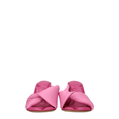 Jacquemus Pink Leather Stiletto Heels Sandals