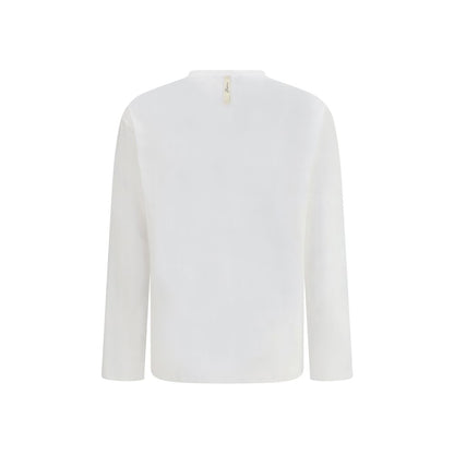 Jacquemus White Cotton Long Sleeve T-Shirt