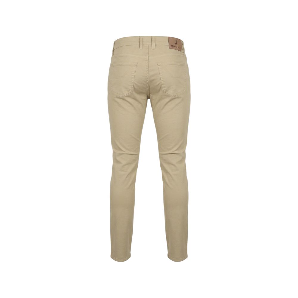 Jeckerson Beige Elastane Skinny Pants