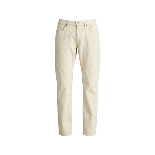 Jeckerson White Elastane Skinny Pants