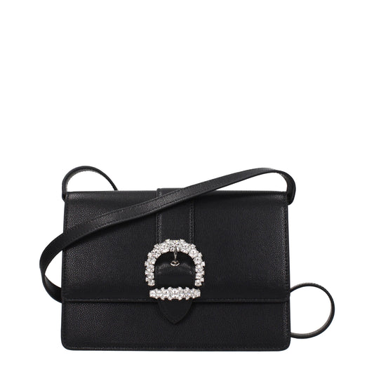 Jimmy Choo Black Leather Crossbody Bag