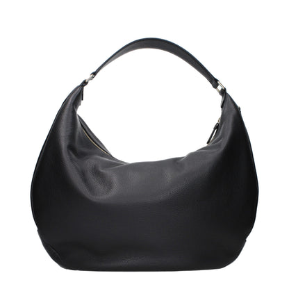 Jimmy Choo Black Leather Shoulder Bag