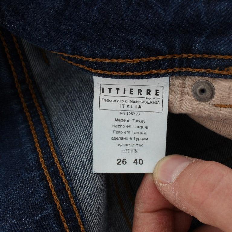 John Galliano Blue Wash Cotton Blend Slim Fit Bootcut Jeans