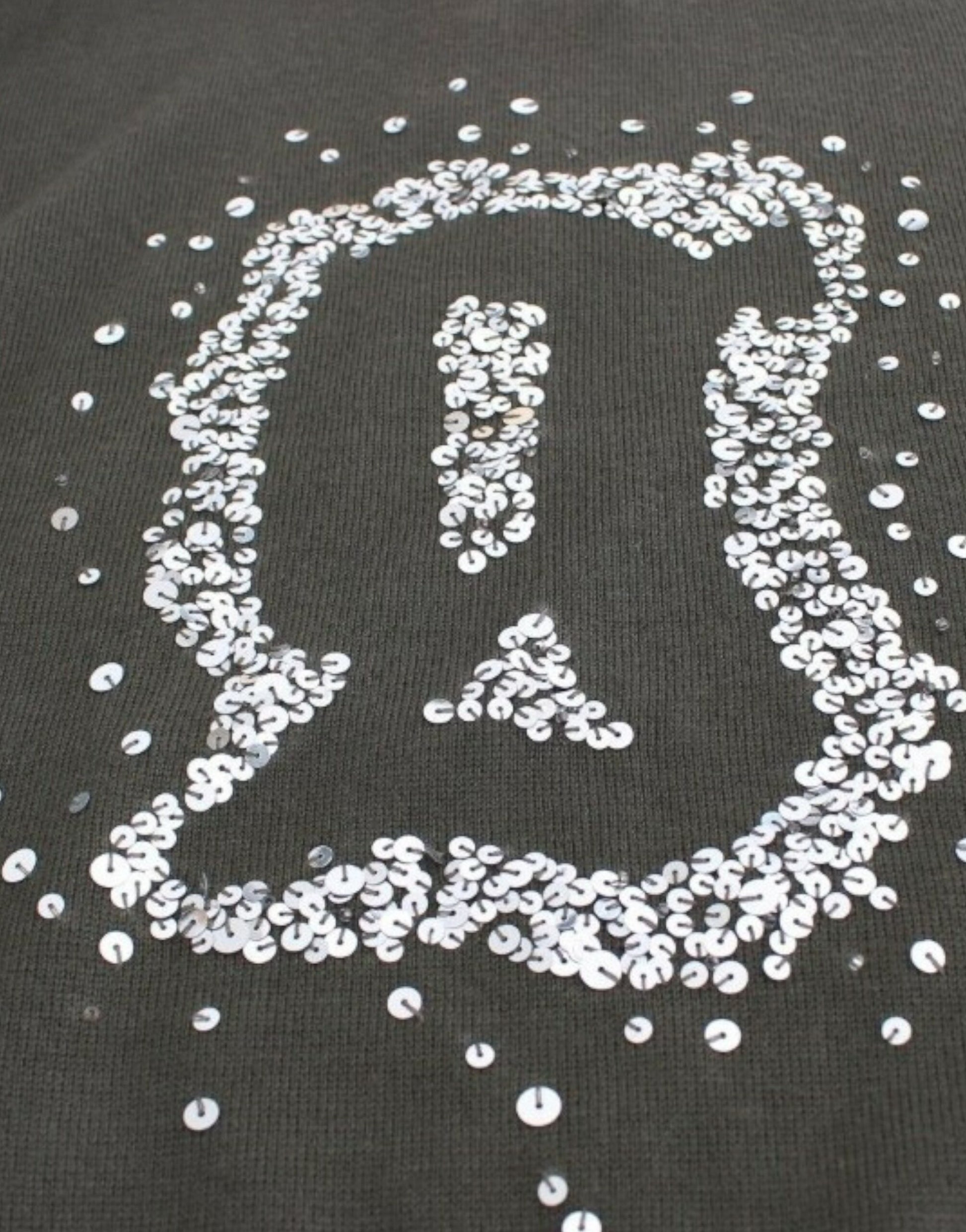 John Galliano Green wool turtleneck sweater