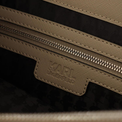 Karl Lagerfeld Sage Green Polyurethane Tote Shoulder Bag