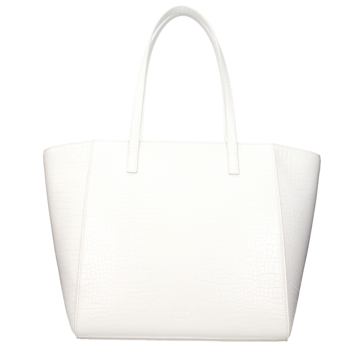 Karl Lagerfeld White Polyethylene Shoulder Bag