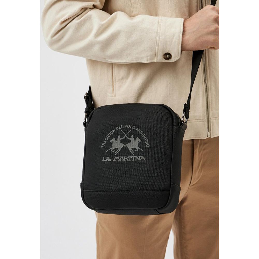 La Martina Black Polyethylene Crossbody Bag