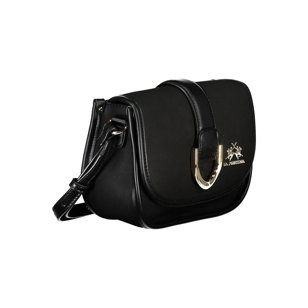 La Martina Nero Polyurethane Women Shoulder Bag