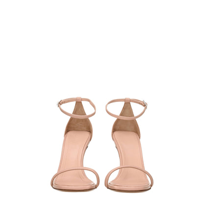 Lanvin Pink Leather Stiletto Heels Sandals