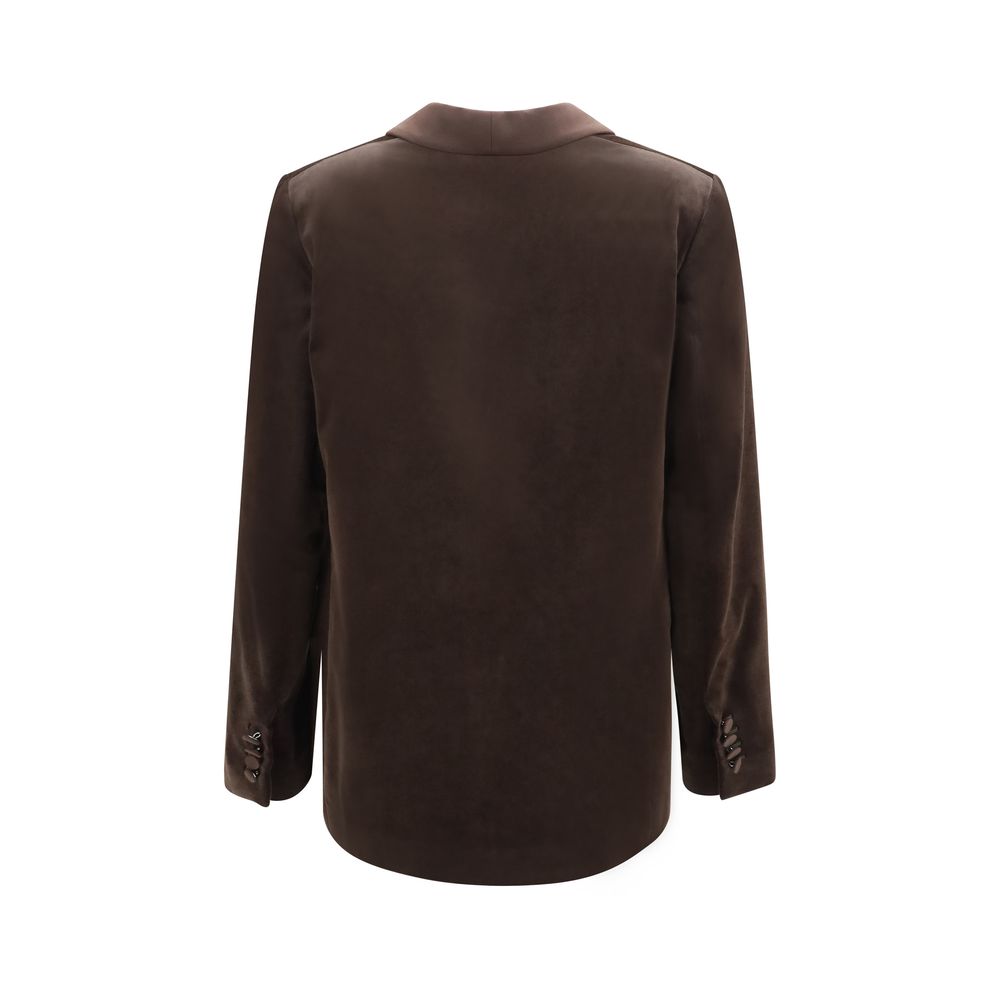 Lardini Brown Cotton Blazer
