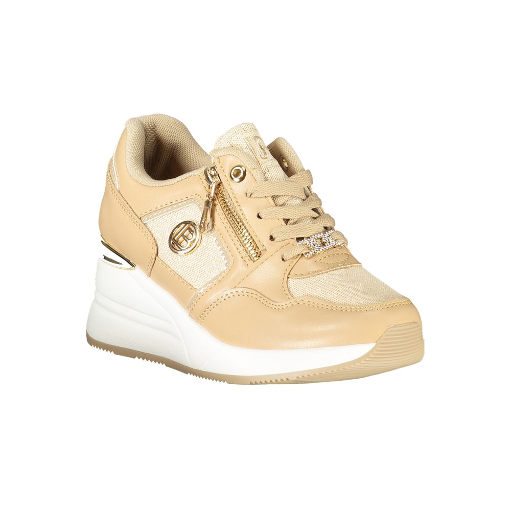 Laura Biagiotti Beige Polyester Sneakers