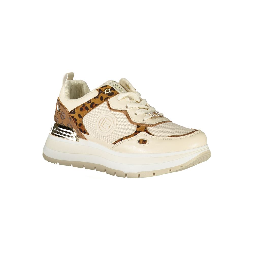 Laura Biagiotti Beige Polyester Sneakers