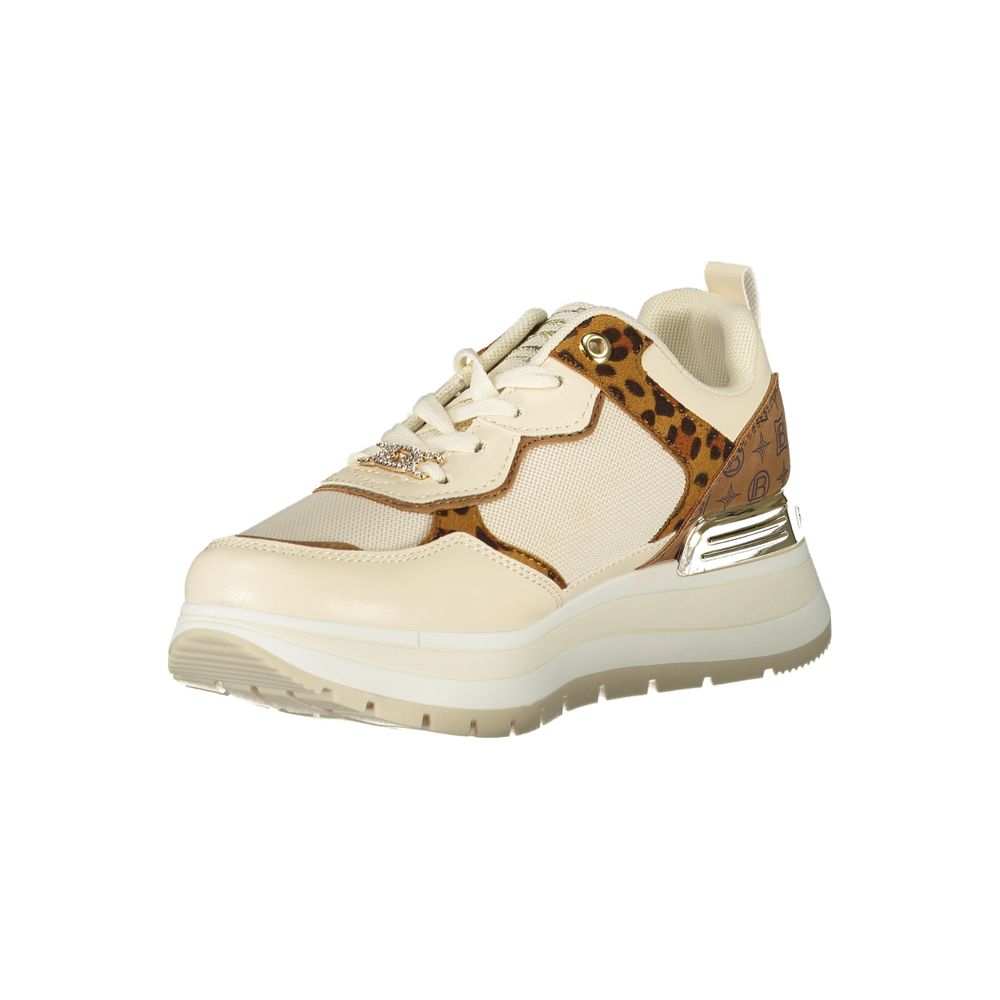 Laura Biagiotti Beige Polyester Sneakers