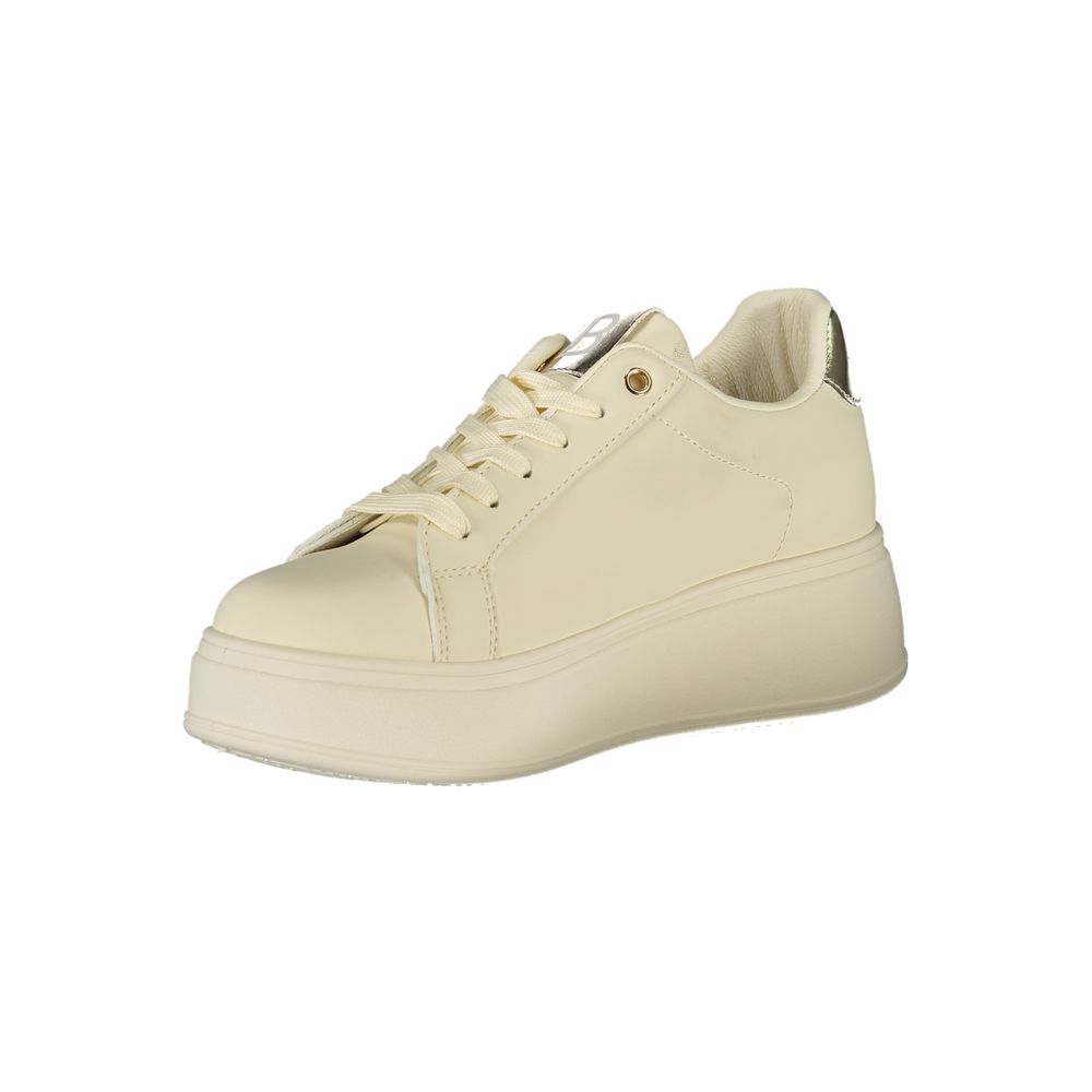 Laura Biagiotti Beige Polyester Sneakers