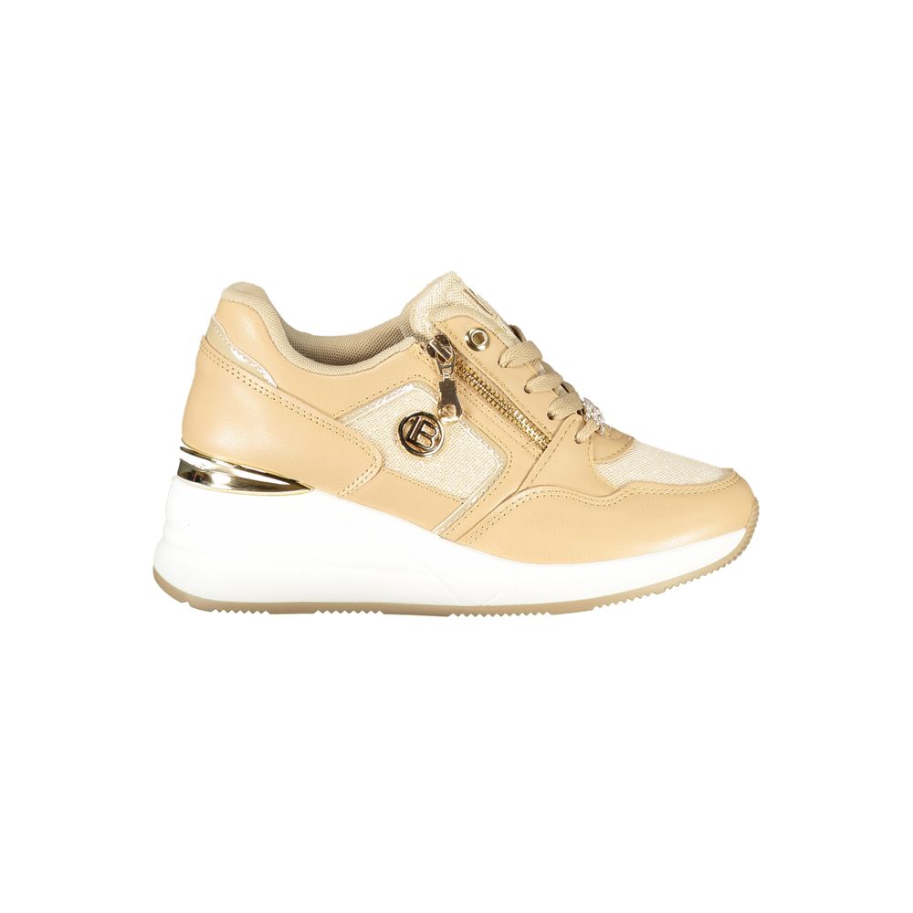 Laura Biagiotti Beige Polyester Sneakers