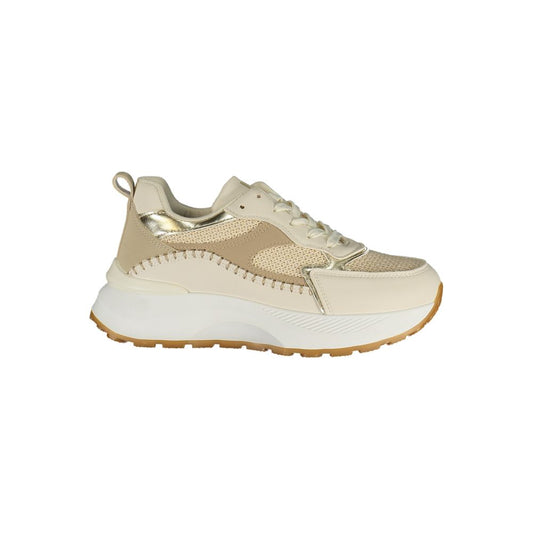 Laura Biagiotti Beige Polyurethane Women's Sneaker