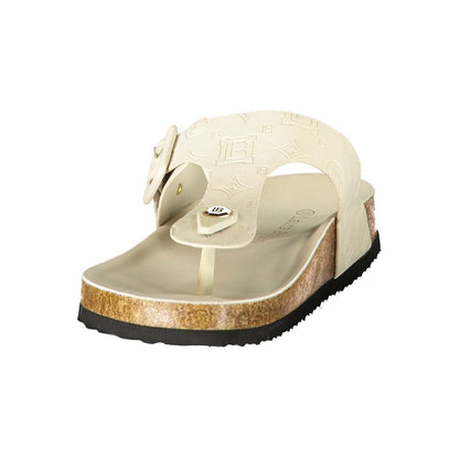 Laura Biagiotti Bianco Poliuretano Donna Ciabatta for Effortless Elegance