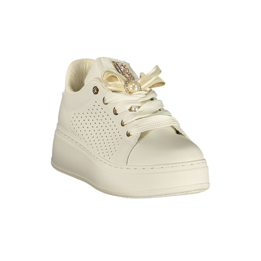 Laura Biagiotti Bianco Polyurethane Women Sneaker